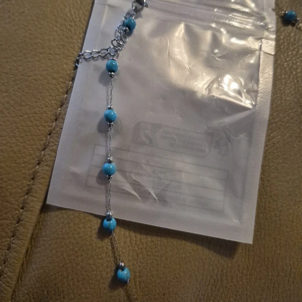 N/A bright necklace turquoise